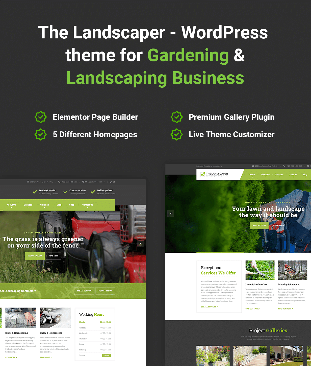 The Landscaper - Lawn & Landscaping WP Theme