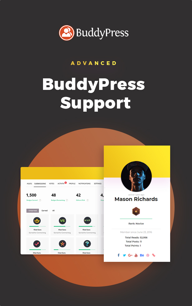 Enhanced Buddypress Support