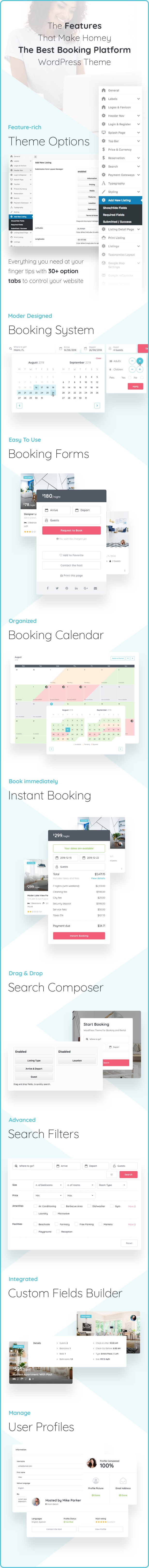 Homey - Booking and Rentals WordPress Theme - 12