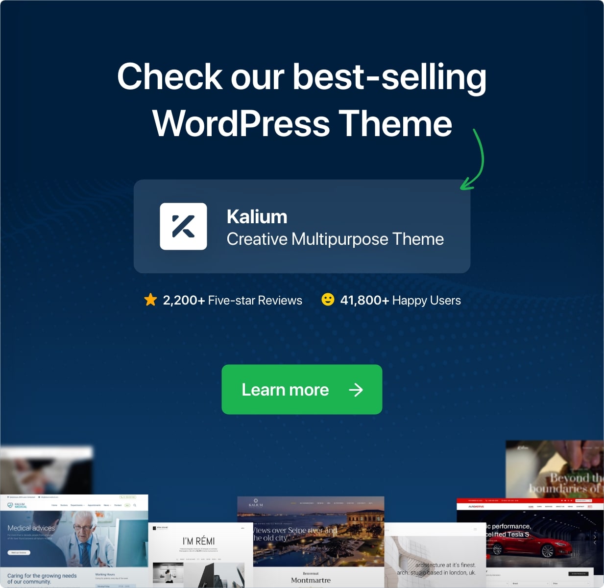 Try Kalium WordPress Theme