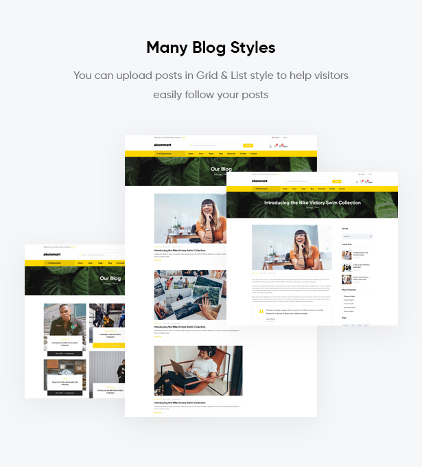 ekommart - All-in-one eCommerce WordPress Theme - blog