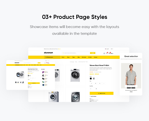 ekommart - All-in-one eCommerce WordPress Theme - Shop store