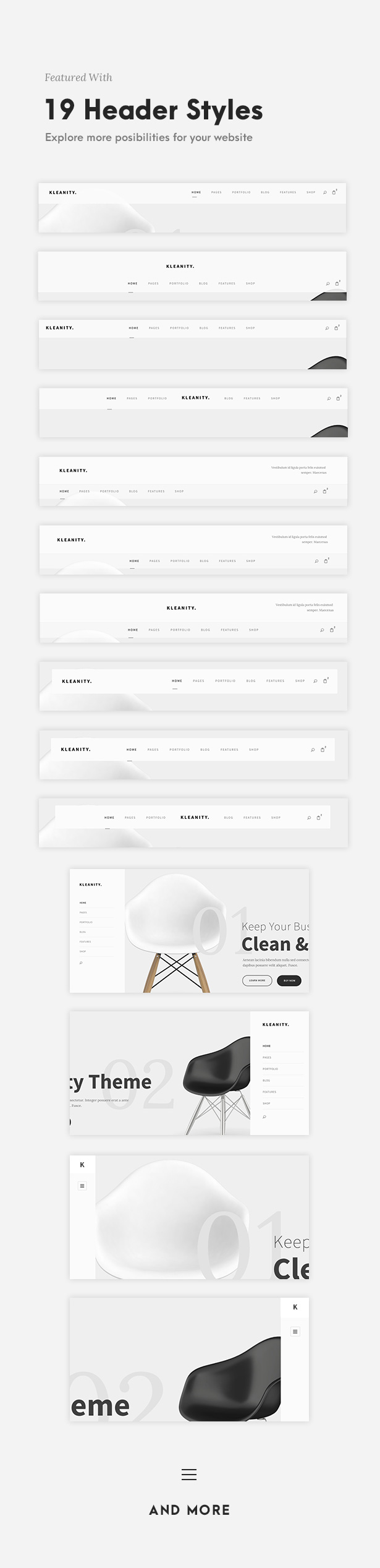 Kleanity - Minimalist WordPress Theme / Creative Portfolio - 5