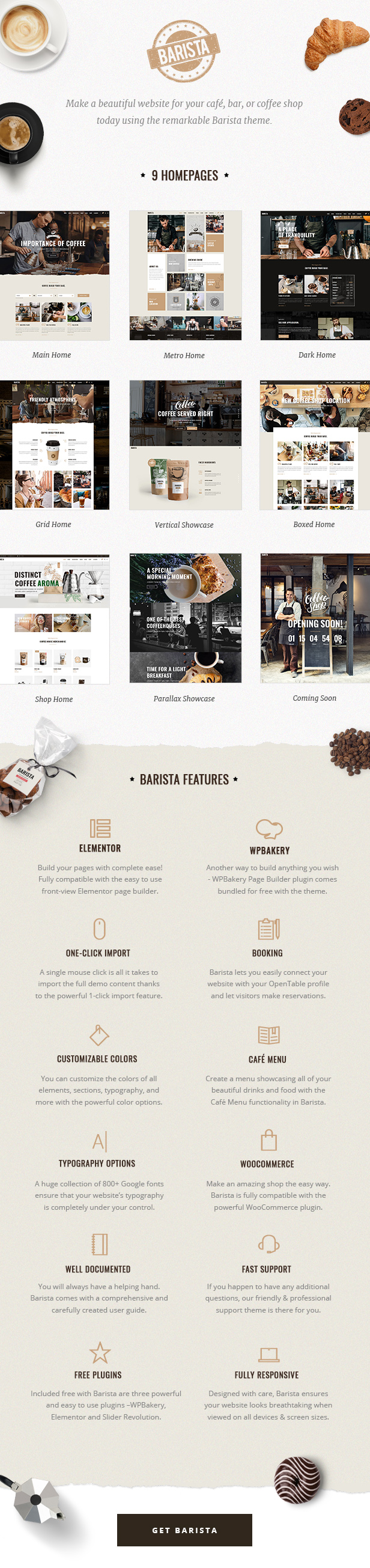 Barista - Modern Theme for Cafes, Coffee Shops and Bars - 2