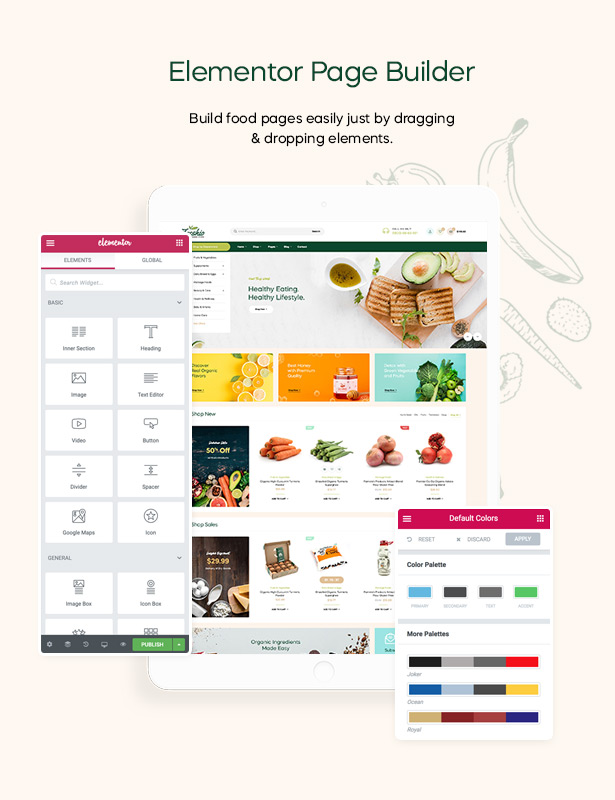 Freshio - elementor food template