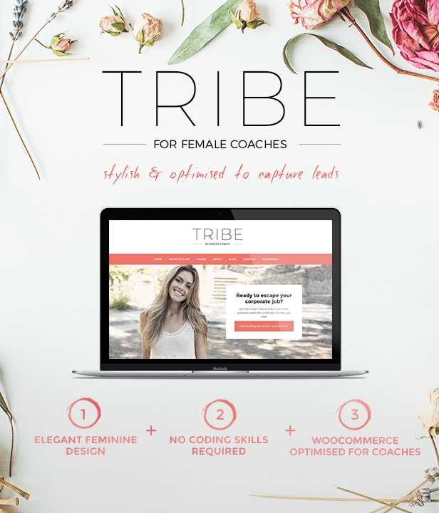 Tribe - Feminine Coach WordPress Theme - 2