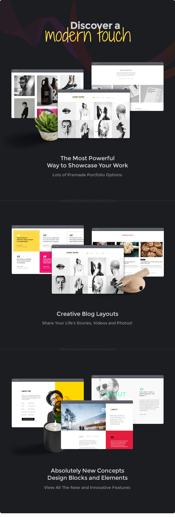 Brando Responsive and Multipurpose OnePage WordPress Theme - 9