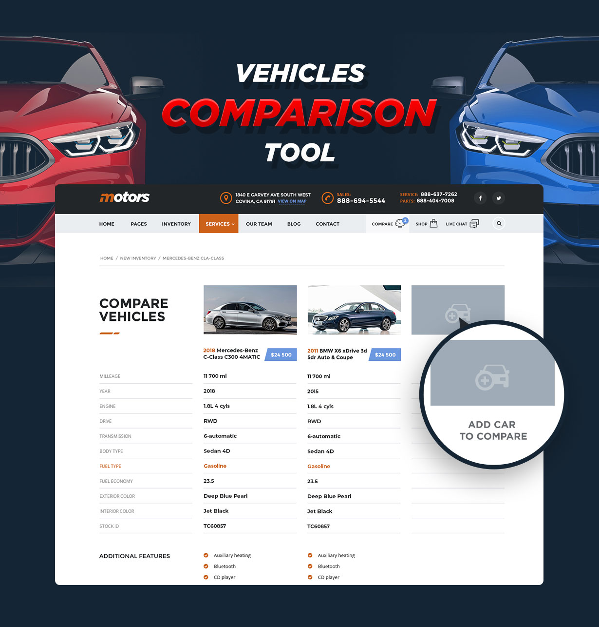 Motors - Car Dealer, Rental & Listing WordPress theme - 8