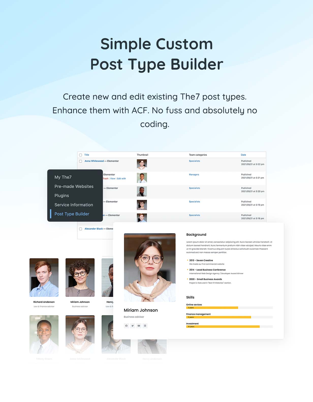 Simple Custom Post Type Builder