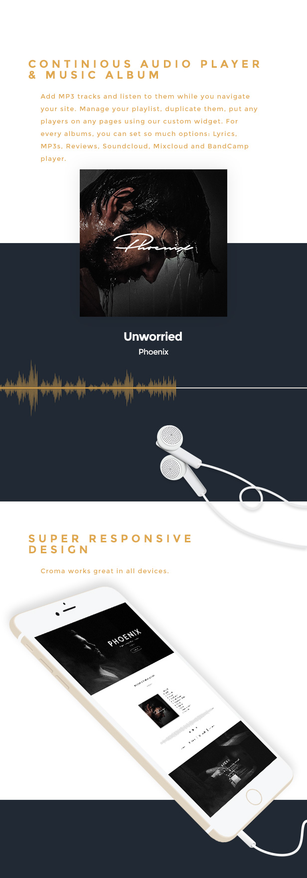 Croma - Responsive Music WordPress Theme