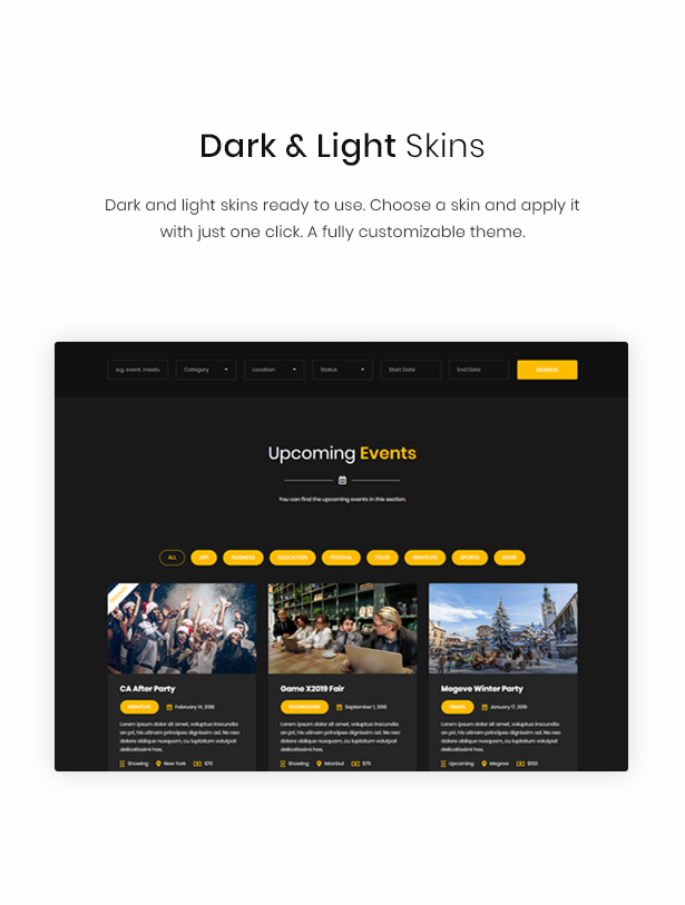 WordPress dark theme