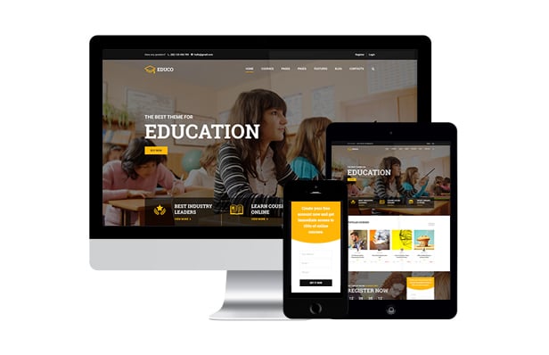 Mobile-Friendly Education WordPress Theme
