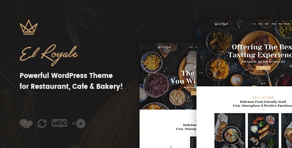 Elroyale - Restaurant & Cafe WordPress Theme