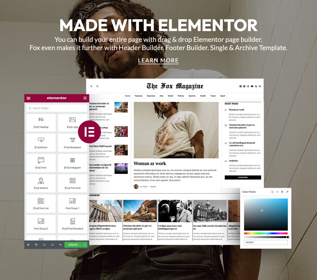 The Fox Elementor Page Builder