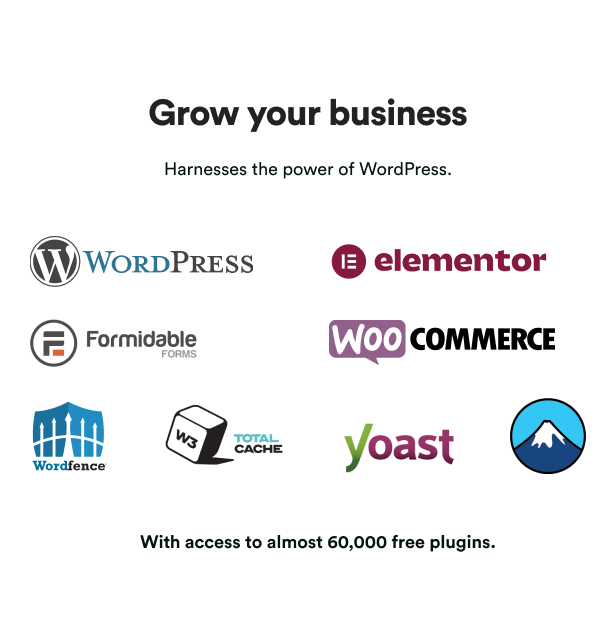 Access to almost 60,000 free plugins.