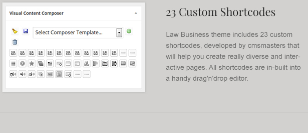 Custom Law Theme Shortcodes