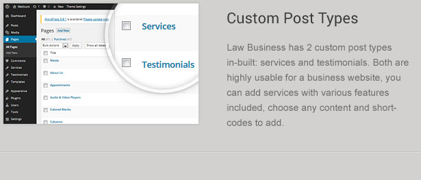 Custom Legal Post Types