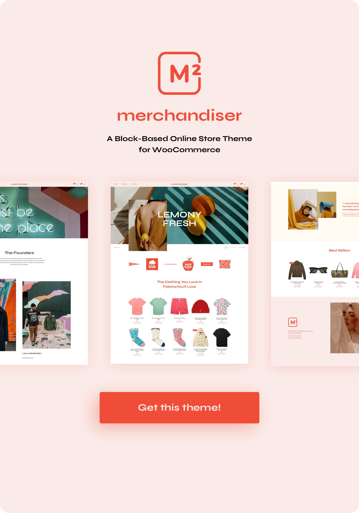 Merchandiser - WooCommerce Theme for WordPress Block Editor - 1