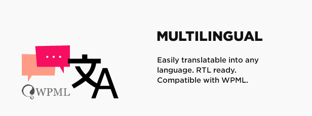 Multilingual, RTL and WPML ready