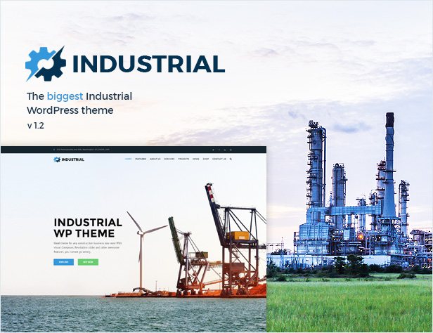 Industrial - Factory Business WordPress Theme - 1