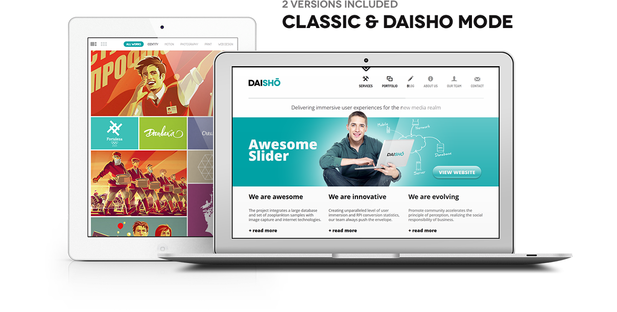 Daisho - Flexible WordPress Portfolio Theme - 1