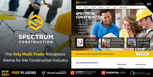 Spectrum - Multi-Trade Construction Business Theme