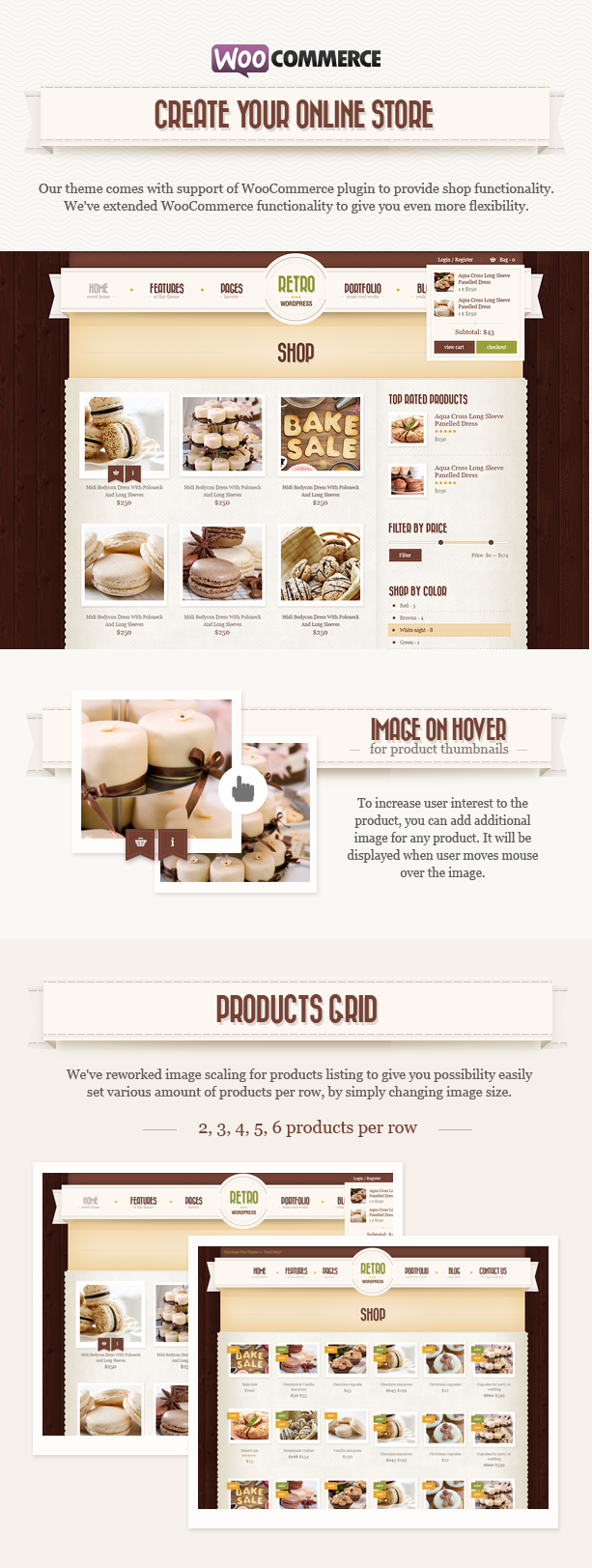 Retro WordPress Theme WooCommerce