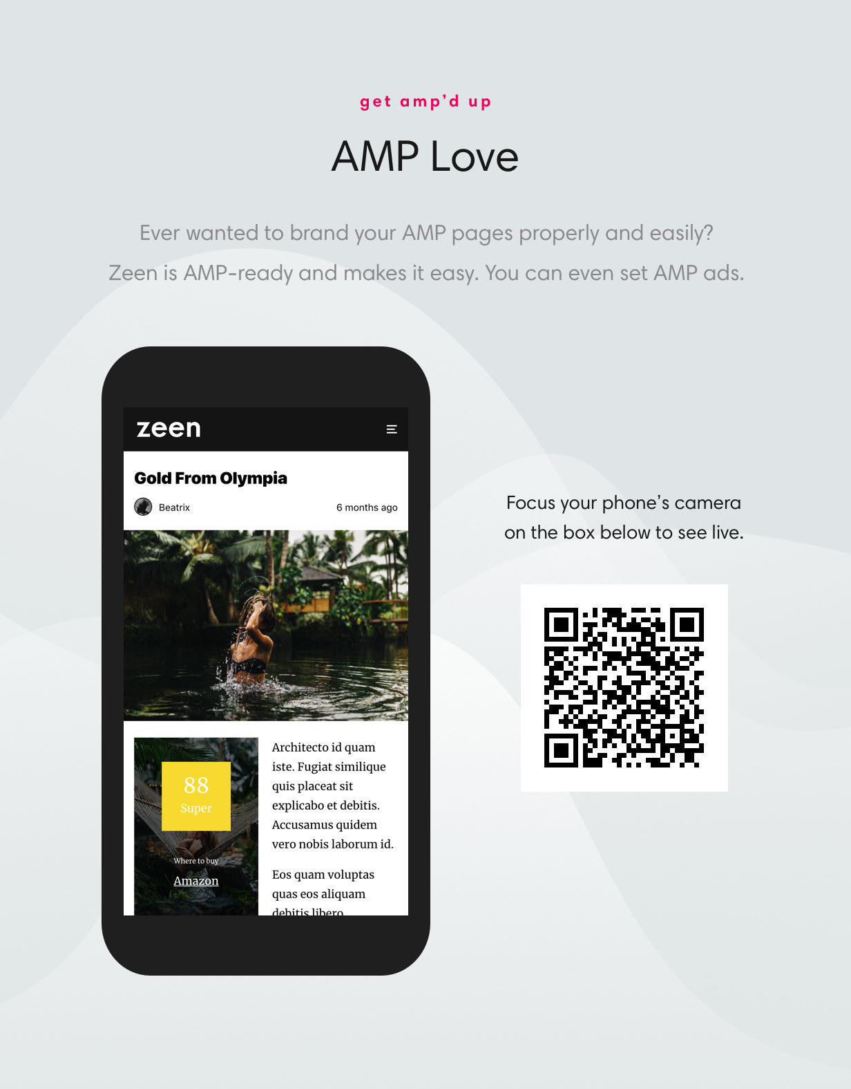 Zeen is AMP ready magazine theme