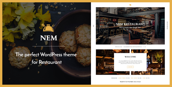Restaurant WordPress theme - NEM