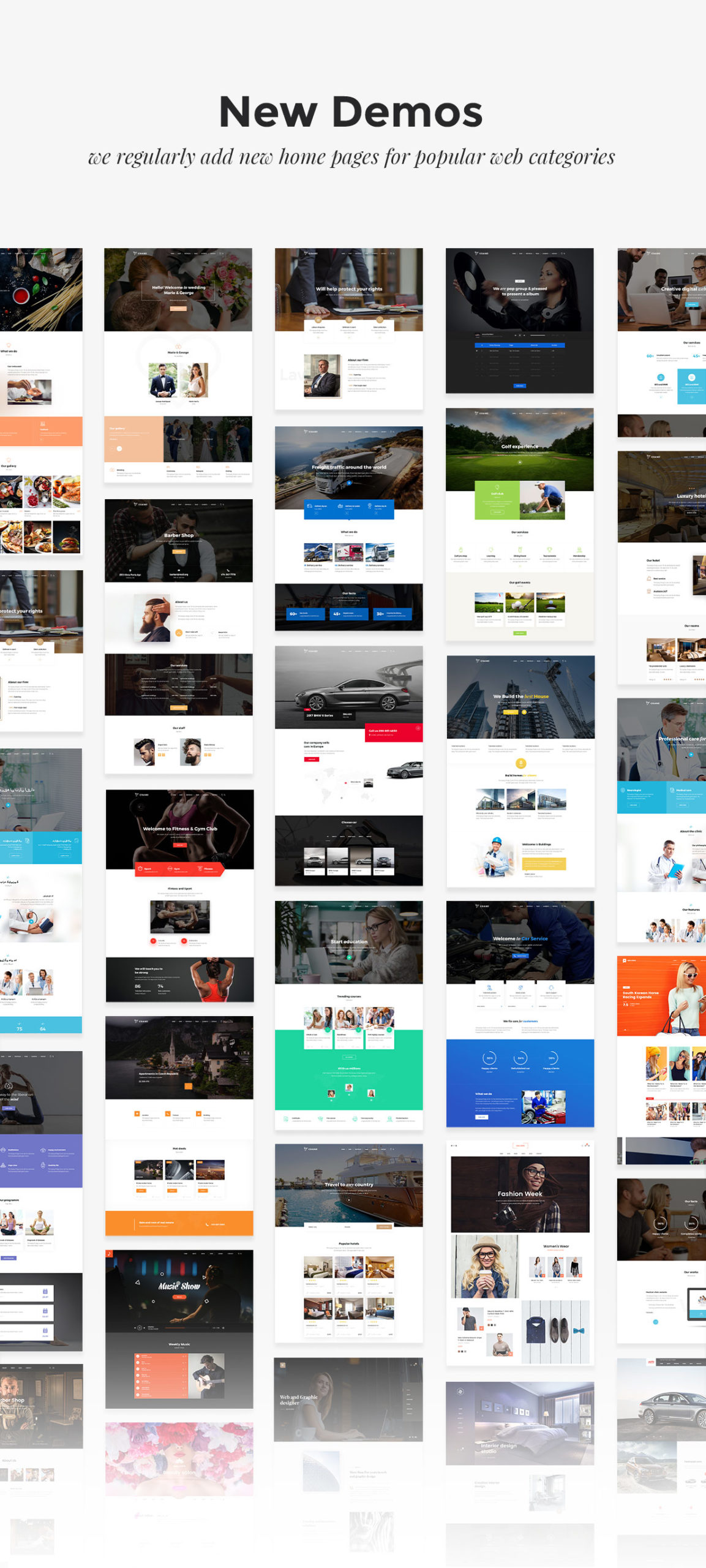 New Demo Templates