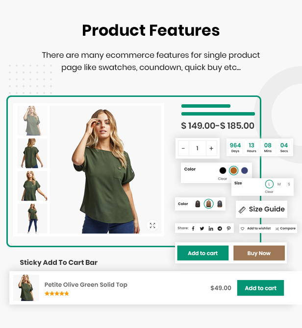 PressMart Product Page Features