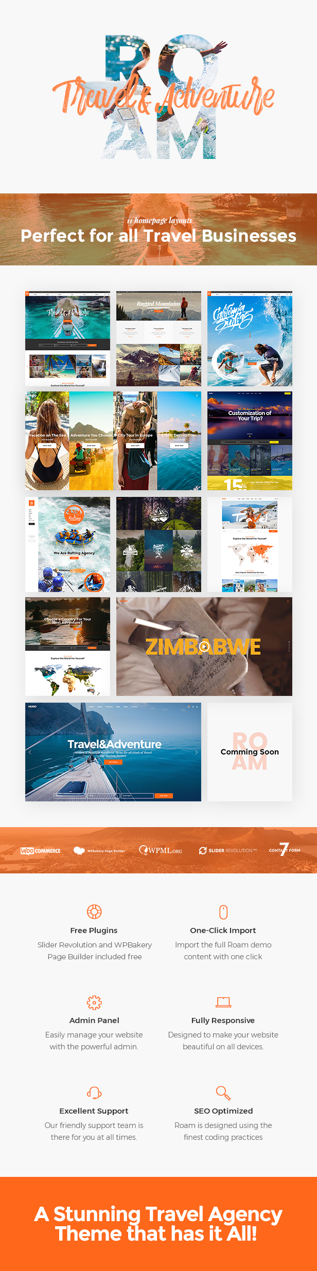 Roam - Travel & Tourism Theme - 1