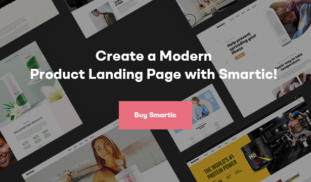 Smartic - Product Landing Page WooCommerce Theme