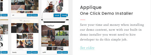 Fashion Blog Theme - Applique - 2