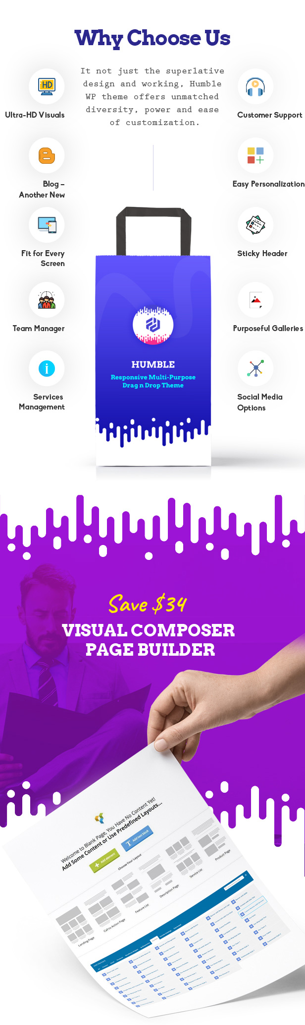 Humble. Responsive Multi-Purpose Drag n Drop Theme - 5