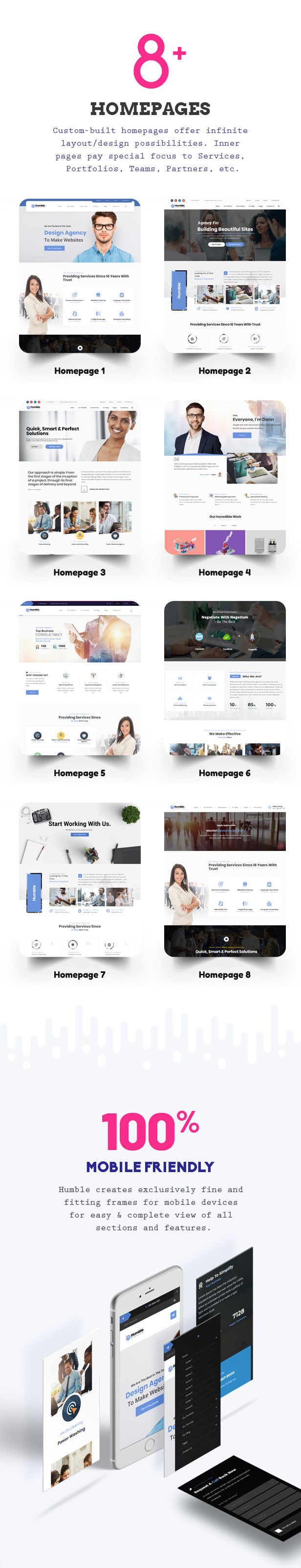 Humble. Responsive Multi-Purpose Drag n Drop Theme - 2