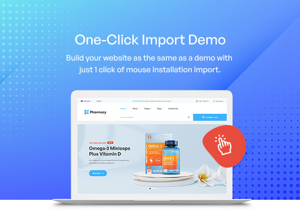 Pharmacy WordPress Theme 1 Click Demo Import