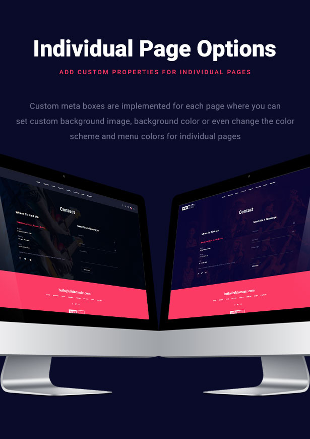 Slide Music WordPress Theme Page Options