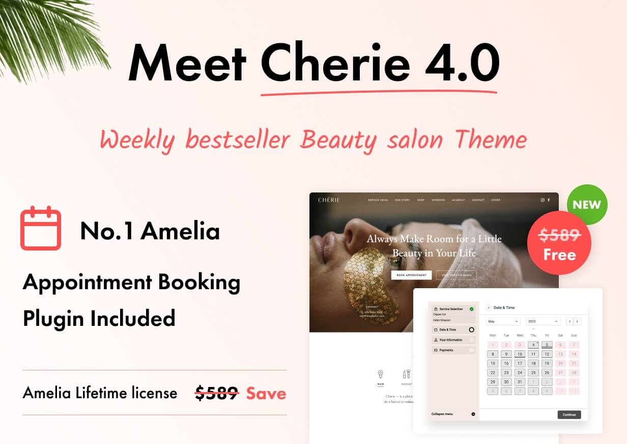 Cherie WordPress Theme Presentation Image