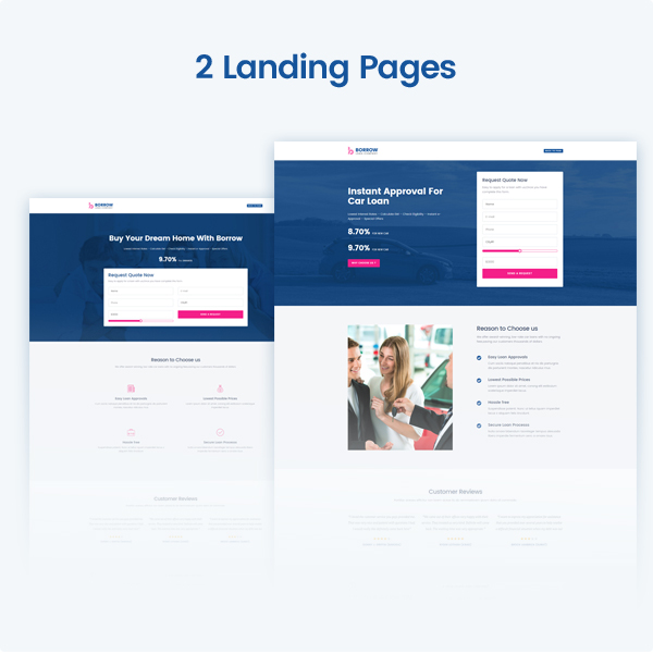 Borrow - Loan Company Responsive WordPress Theme