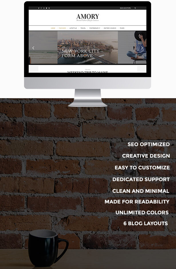 Amory - A Responsive WordPress Blog Theme - 3