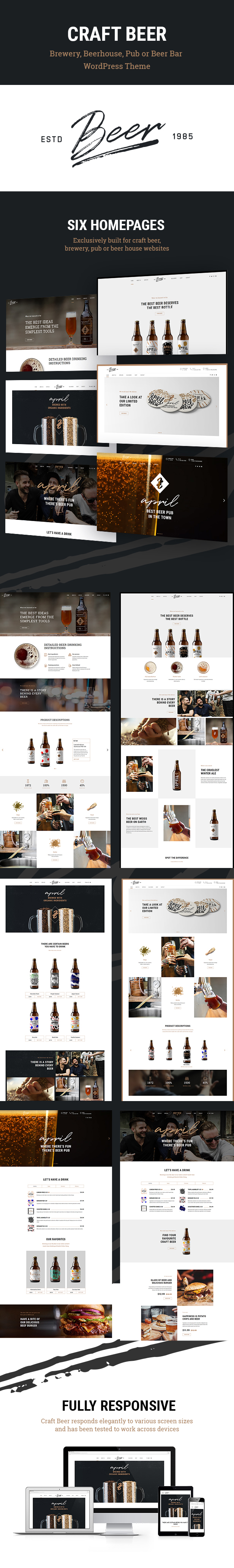 Craft Beer - Brewery & Pub WordPress Theme - 1