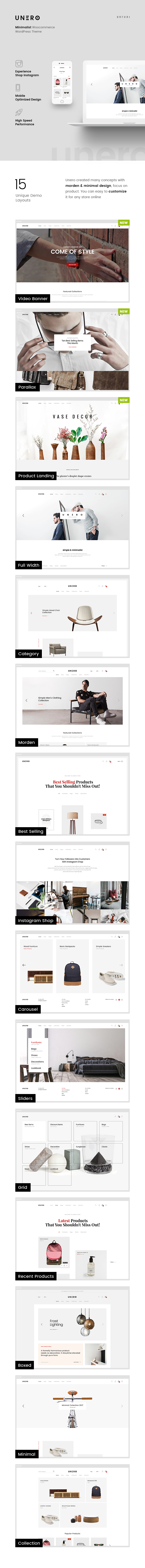 Unero - Minimalist AJAX WooCommerce WordPress Theme - 8