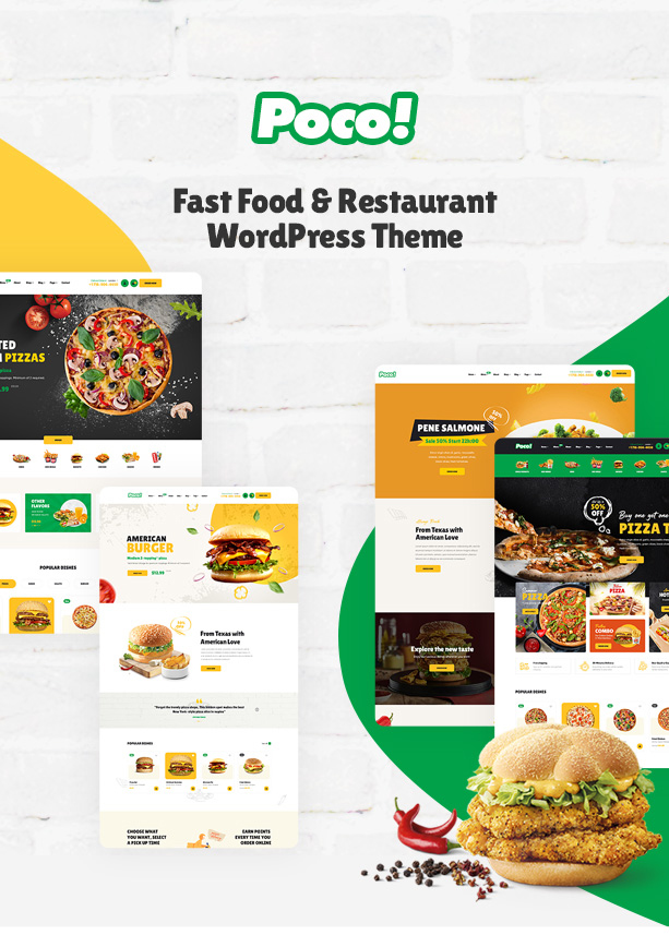 Poco - best fast food restaurant theme wordpress