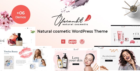 Ofeianht - Natural Cosmetics WordPress Theme - WooCommerce eCommerce