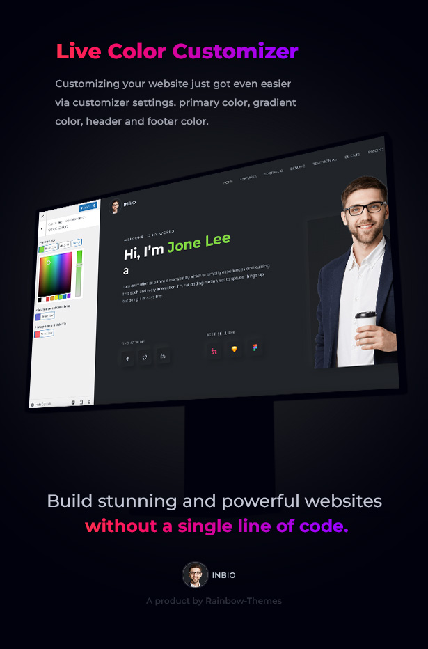 InBio - Personal Portfolio/CV WordPress Theme - 20