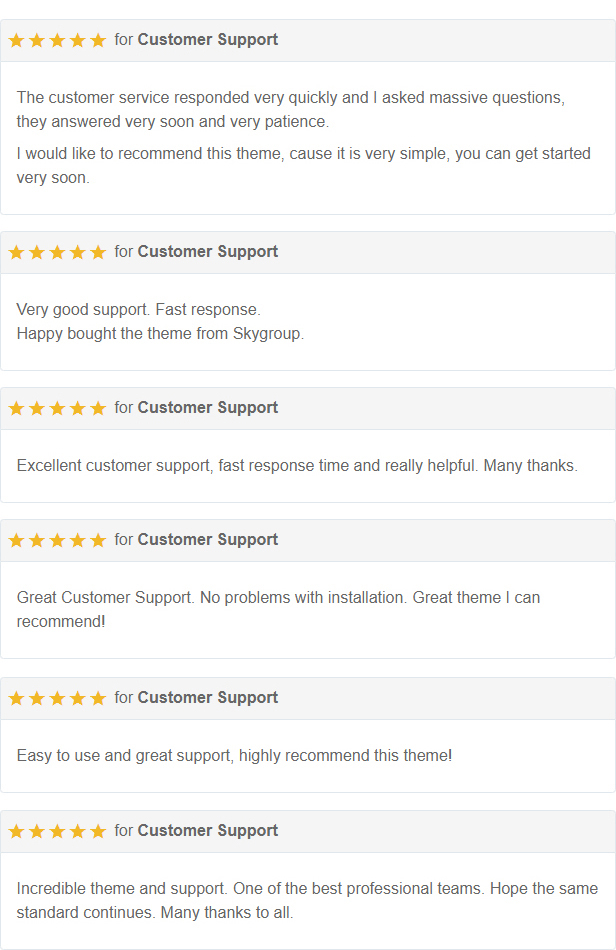 Customer Support
