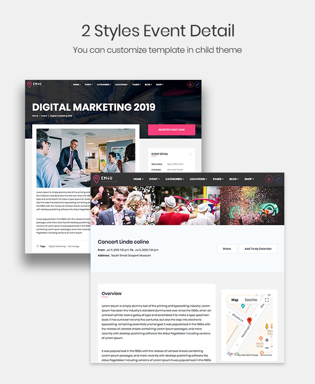 EM4U - Multiple Event  Conference WordPress Theme