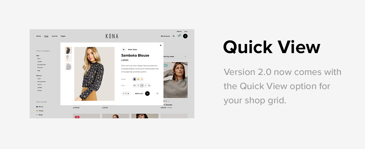 Kona - Modern & Clean eCommerce WordPress Theme - 6