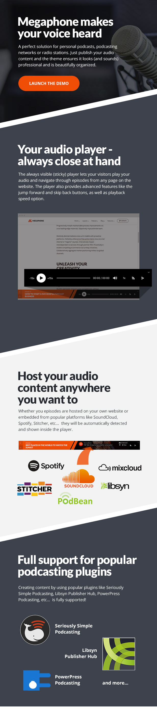 Megaphone Podcast WordPress Theme - 2